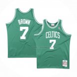 Maillot Boston Celtics Dee Brown NO 7 Hardwood Classics Throwback Vert