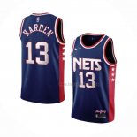 Maillot Brooklyn Nets James Harden NO 13 Ville 2021-22 Bleu