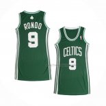 Maillot Femme Boston Celtics Rajon Rondo NO 9 Icon Vert