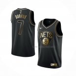 Maillot Golden Edition Brooklyn Nets Kevin Durant NO 7 Noir