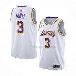 Maillot Los Angeles Lakers Anthony Davis NO 3 Association Blanc