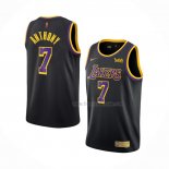 Maillot Los Angeles Lakers Carmelo Anthony NO 7 Earned Noir