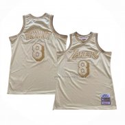 Maillot Los Angeles Lakers Kobe Bryant NO 8 Mitchell & Ness 1996-97 Or