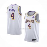 Maillot Los Angeles Lakers Rajon Rondo NO 4 Association 2021-22 Blanc