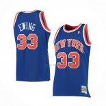 Maillot New York Knicks Patrick Ewing NO 33 Mitchell & Ness 1991-92 Bleu