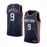 Maillot New York Knicks RJ Barrett NO 9 Ville Edition 2019-20 Bleu