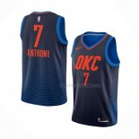 Maillot Oklahoma City Thunder Carmelo Anthony NO 7 Statement Bleu