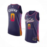 Maillot Phoenix Suns Jordan Goodwin NO 0 Ville Authentique 2023-24 Volet