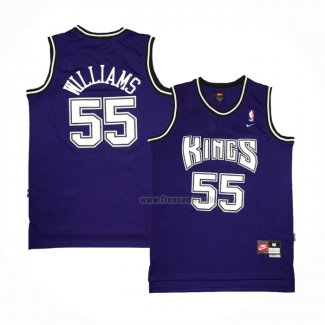 Maillot Sacramento Kings Jason Williams NO 55 Retro Volet