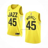 Maillot Utah Jazz Donovan Mitchell NO 45 Icon 2022-23 Jaune