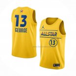 Maillot All Star 2021 Los Angeles Clippers Paul George NO 13 Or