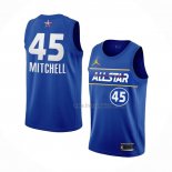 Maillot All Star 2021 Utah Jazz Donovan Mitchell NO 45 Bleu