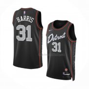Maillot Detroit Pistons Joe Harris NO 31 Ville 2023-24 Noir