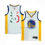 Maillot Golden State Warriors Stephen Curry NO 30 2022 Slam Dunk Special Mexico Edition Blanc