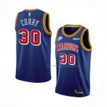 Maillot Golden State Warriors Stephen Curry NO 30 75th Anniversary Bleu