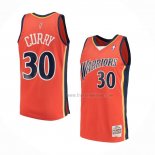 Maillot Golden State Warriors Stephen Curry NO 30 Mitchell & Ness 2009-10 Orange
