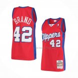 Maillot Los Angeles Clippers Elton Brand NO 42 Mitchell & Ness 2000-01 Rouge
