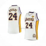 Maillot Los Angeles Lakers Kobe Bryant NO 24 Hardwood Classics Blanc