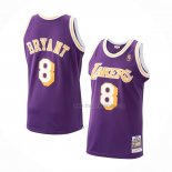 Maillot Los Angeles Lakers Kobe Bryant NO 8 Mitchell & Ness 1996-97 Volet