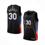 Maillot New York Knicks Julius Randle NO 30 Ville 2020-21 Noir