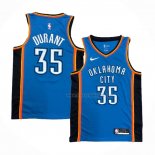 Maillot Oklahoma City Thunder Kevin Durant NO 35 Icon Bleu