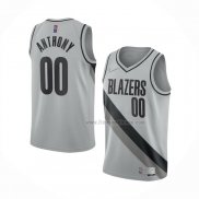 Maillot Portland Trail Blazers Carmelo Anthony NO 00 Earned 2020-21 Gris