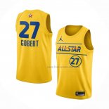 Maillot All Star 2021 Utah Jazz Rudy Gobert NO 27 Or