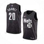 Maillot Brooklyn Nets Landry Shamet NO 20 Earned 2020-21 Noir