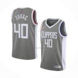 Maillot Los Angeles Clippers Ivica Zubac NO 40 Earned 2020-21 Gris
