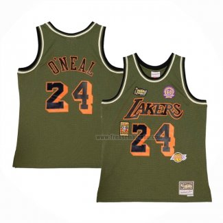 Maillot Los Angeles Lakers Kobe Bryant NO 24 Mitchell & Ness Vert