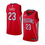 Maillot New Orleans Pelicans Anthony Davis NO 23 Statement Rouge