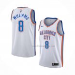 Maillot Oklahoma City Thunder Jalen Williams NO 8 Association Blanc
