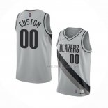 Maillot Portland Trail Blazers Personnalise Earned 2020-21 Gris