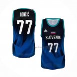 Maillot Slovenia Luka Doncic NO 77 Tokyo 2021 Bleu2
