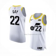 Maillot Utah Jazz Rudy Gay NO 22 Association Authentique 2022-23 Blanc