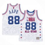 Maillot All Star 1988 AAPE x Mitchell & Ness Blanc