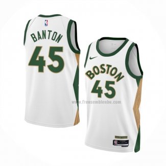 Maillot Boston Celtics Dalano Banton NO 45 Ville 2023-24 Blanc