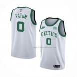 Maillot Boston Celtics Jayson Tatum NO 0 75th Anniversary Blanc