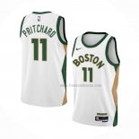 Maillot Boston Celtics Payton Pritchard NO 11 Ville 2023-24 Blanc