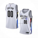 Maillot Brooklyn Nets Personnalise Ville 2022-23 Blanc