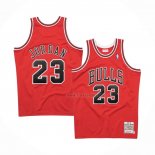 Maillot Chicago Bulls Michael Jordan NO 23 Hardwood Classics Throwback 1997-1998 Rouge