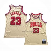 Maillot Chicago Bulls Michael Jordan NO 23 Retro Creme