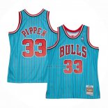 Maillot Chicago Bulls Scottie Pippen NO 33 Mitchell & Ness 1995-96 Bleu