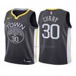 Maillot Enfant Golden State Warriors Stephen Curry NO 30 Statement 2017-18 Gris