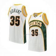 Maillot Enfant Seattle Supersonics Kevin Durant NO 35 Mitchell & Ness 2006-07 Blanc