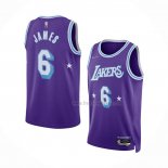 Maillot Los Angeles Lakers LeBron James NO 6 Ville Edition 2021-22 Volet