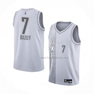 Maillot Oklahoma City Thunder Darius Bazley NO 7 Ville 2021-22 Blanc