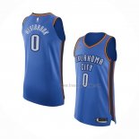 Maillot Oklahoma City Thunder Russell Westbrook NO 0 Icon Authentique Bleu