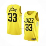 Maillot Utah Jazz Johnny Juzang NO 33 Icon 2022-23 Jaune