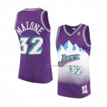 Maillot Utah Jazz Karl Malone NO 32 Mitchell & Ness 1996-97 Volet